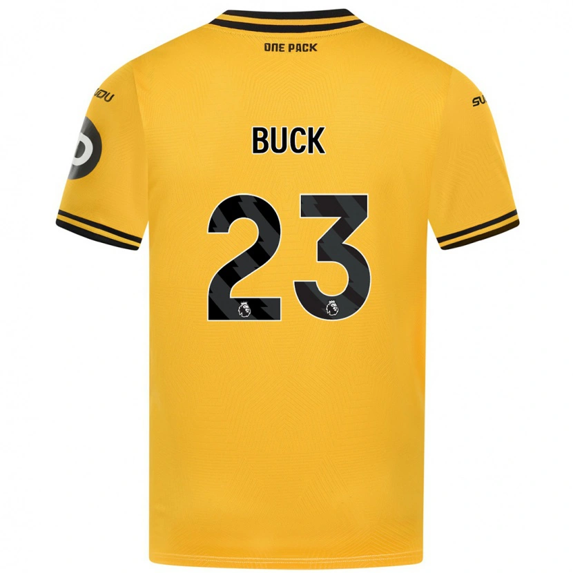 Danxen Enfant Maillot Alex Buck #23 Jaune Tenues Domicile 2024/25 T-Shirt