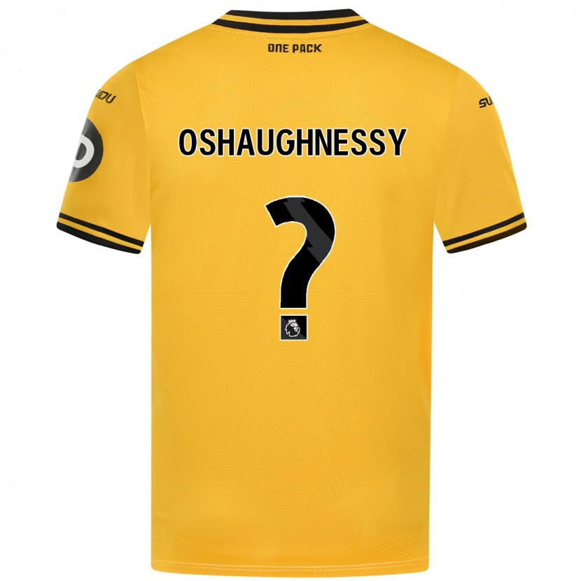 Danxen Enfant Maillot Joe Oshaughnessy #0 Jaune Tenues Domicile 2024/25 T-Shirt