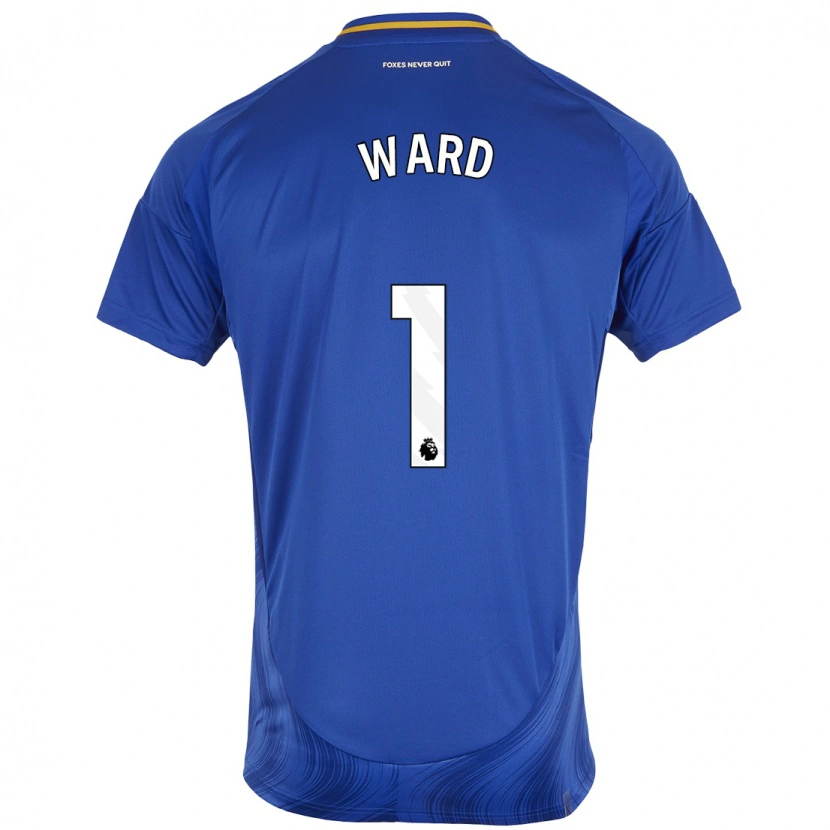 Danxen Enfant Maillot Danny Ward #1 Bleu Blanc Tenues Domicile 2024/25 T-Shirt