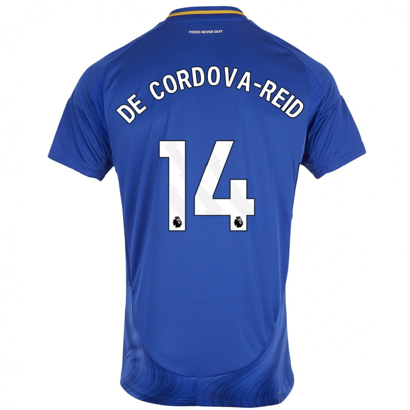 Danxen Enfant Maillot Bobby De Cordova-Reid #14 Bleu Blanc Tenues Domicile 2024/25 T-Shirt