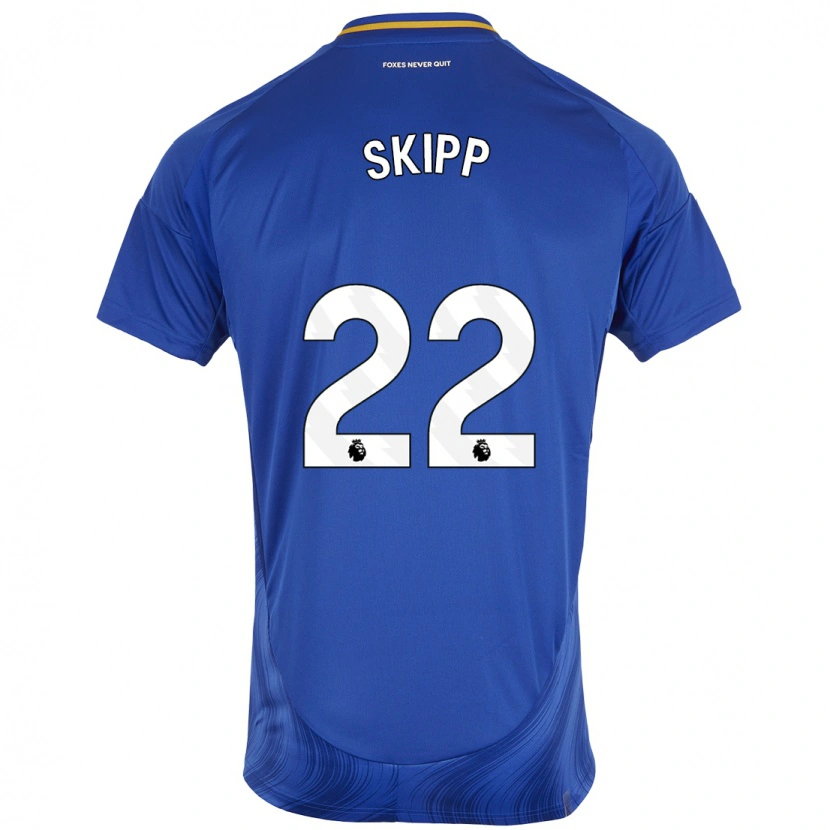 Danxen Enfant Maillot Oliver Skipp #22 Bleu Blanc Tenues Domicile 2024/25 T-Shirt