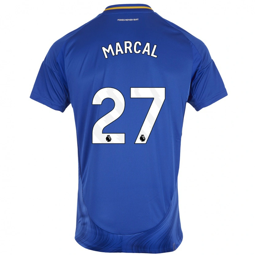 Danxen Enfant Maillot Wanya Marçal #27 Bleu Blanc Tenues Domicile 2024/25 T-Shirt