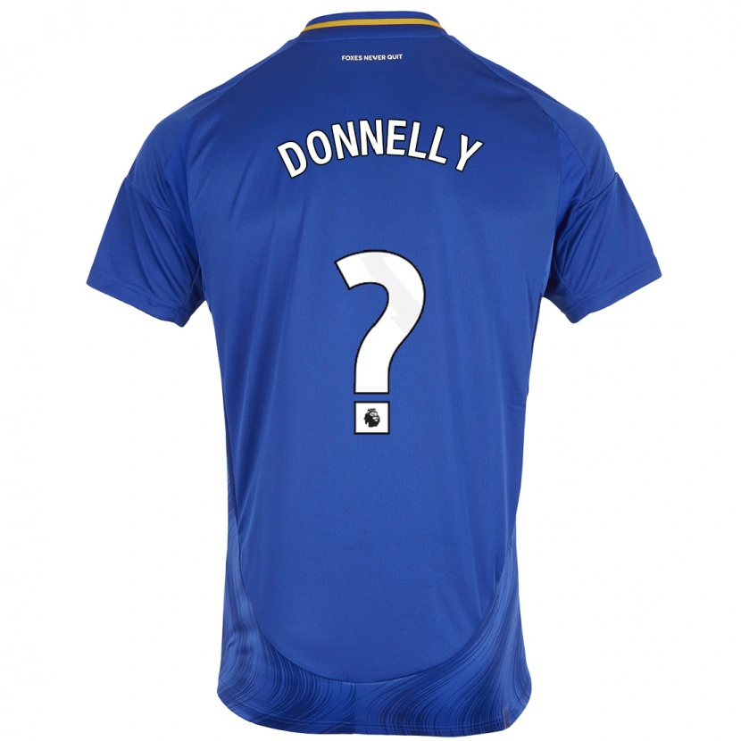 Danxen Enfant Maillot Ryan Donnelly #0 Bleu Blanc Tenues Domicile 2024/25 T-Shirt