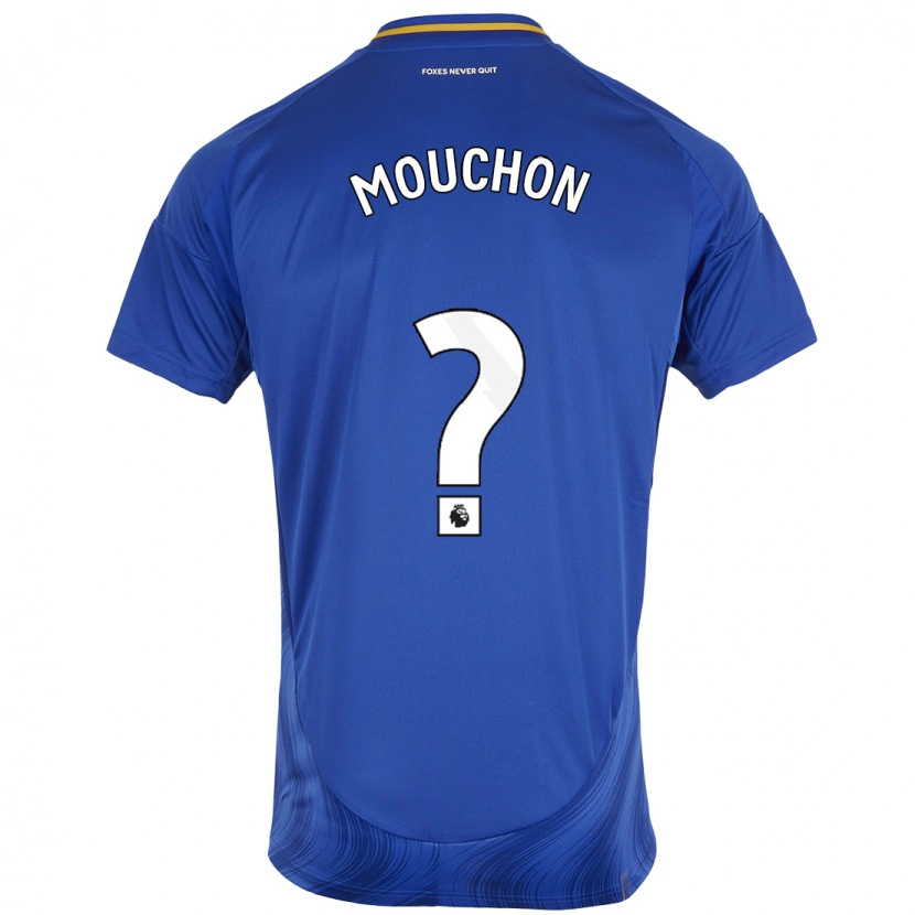 Danxen Enfant Maillot Noémie Mouchon #0 Bleu Blanc Tenues Domicile 2024/25 T-Shirt