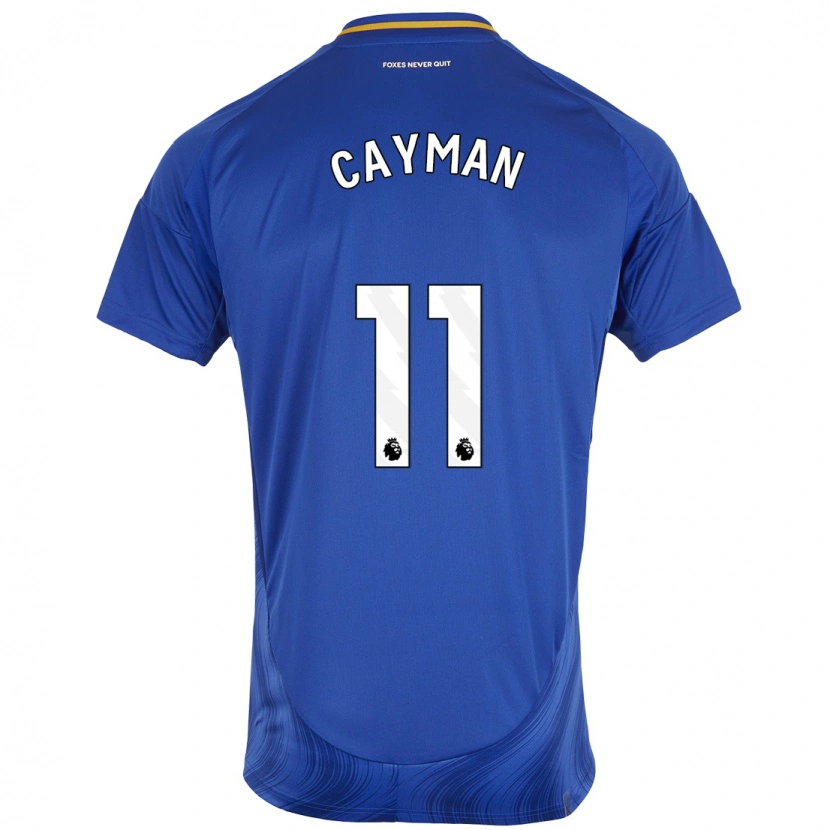 Danxen Enfant Maillot Janice Cayman #11 Bleu Blanc Tenues Domicile 2024/25 T-Shirt