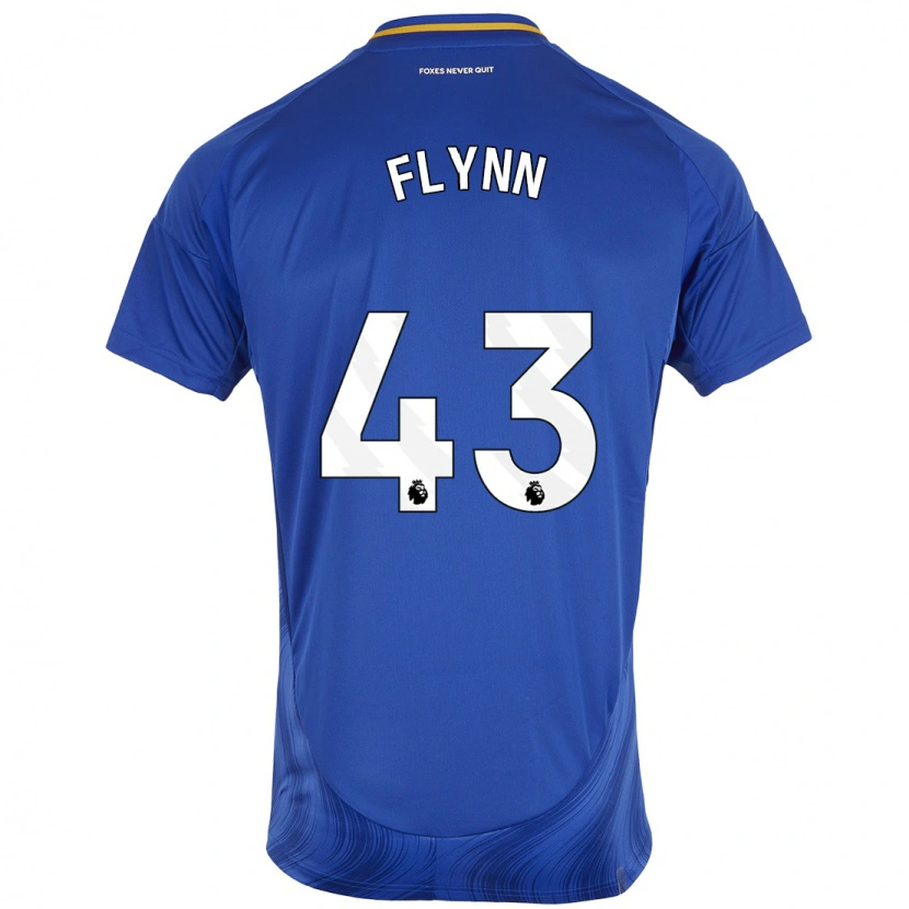 Danxen Enfant Maillot Shane Flynn #43 Bleu Blanc Tenues Domicile 2024/25 T-Shirt