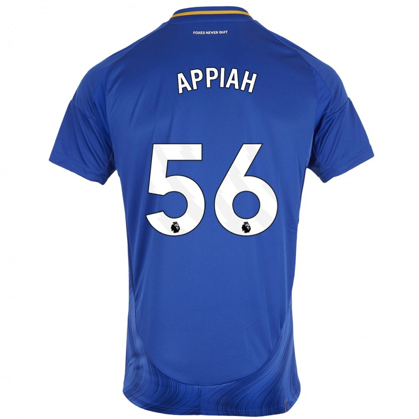 Danxen Enfant Maillot Paul Appiah #56 Bleu Blanc Tenues Domicile 2024/25 T-Shirt