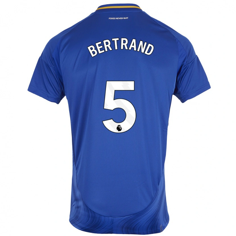 Danxen Enfant Maillot Ryan Bertrand #5 Bleu Blanc Tenues Domicile 2024/25 T-Shirt