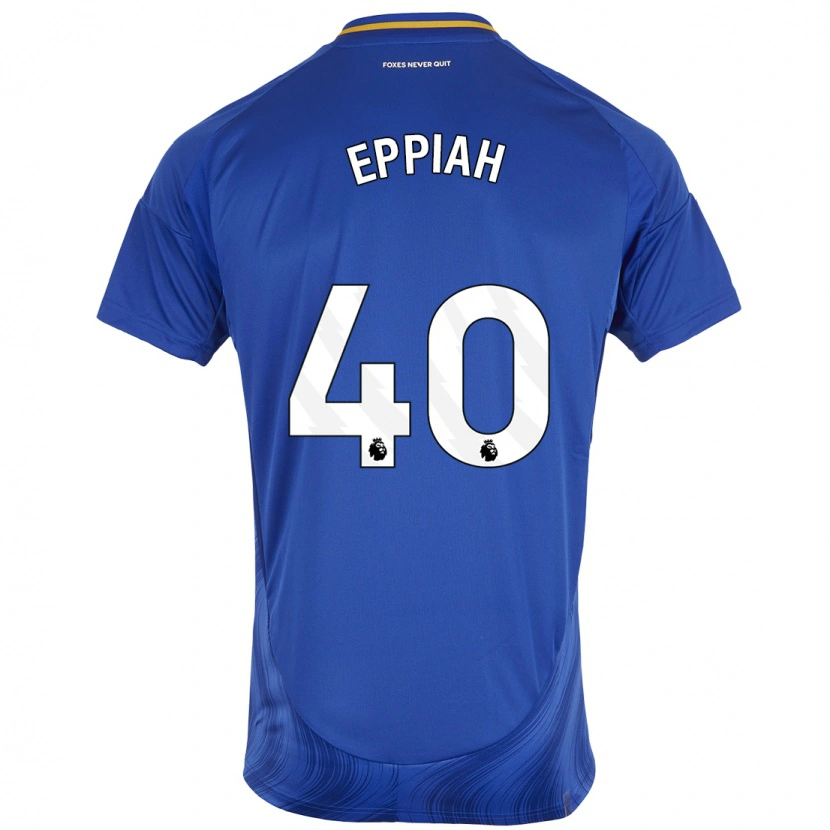 Danxen Enfant Maillot Josh Eppiah #40 Bleu Blanc Tenues Domicile 2024/25 T-Shirt