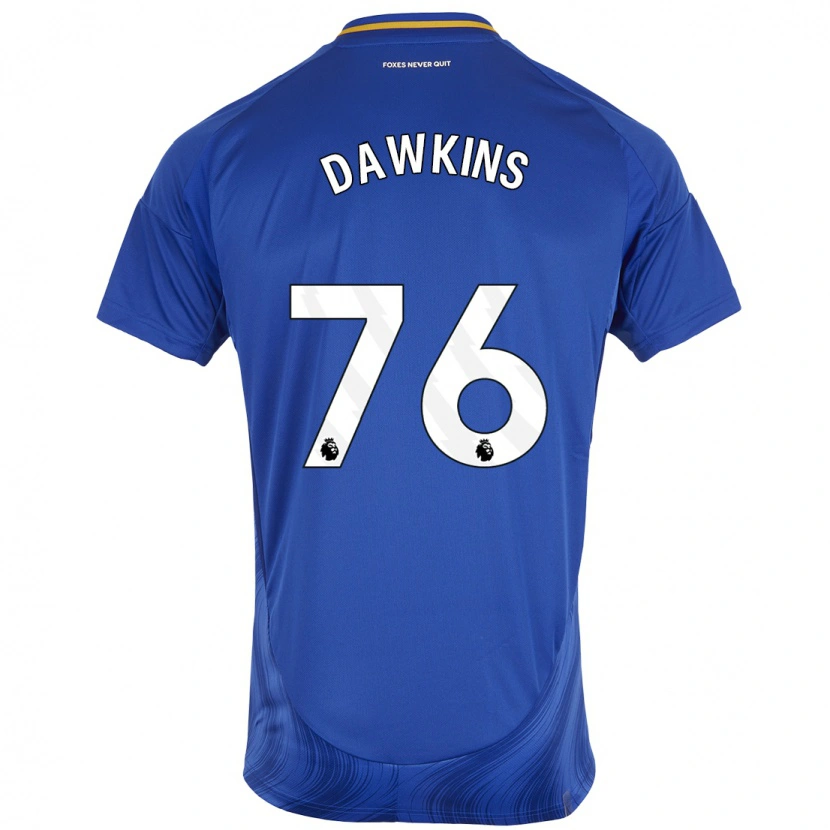 Danxen Enfant Maillot Kartell Dawkins #76 Bleu Blanc Tenues Domicile 2024/25 T-Shirt