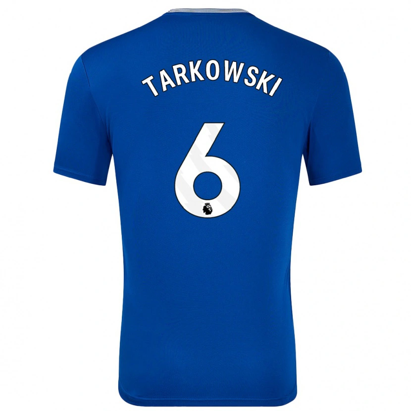 Danxen Enfant Maillot James Tarkowski #6 Bleu Avec Tenues Domicile 2024/25 T-Shirt