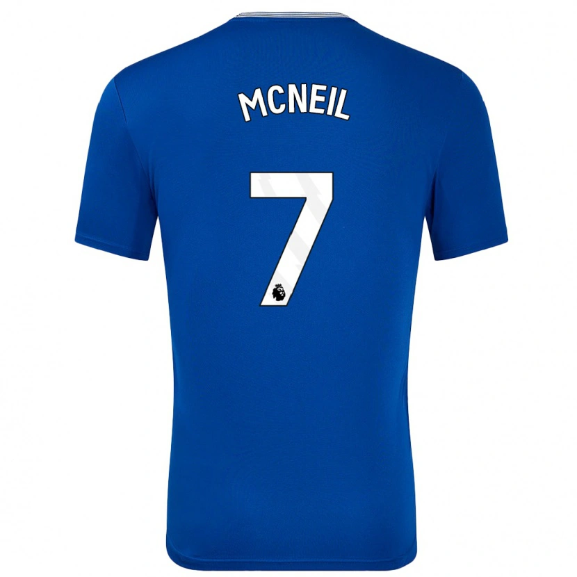 Danxen Enfant Maillot Dwight Mcneil #7 Bleu Avec Tenues Domicile 2024/25 T-Shirt