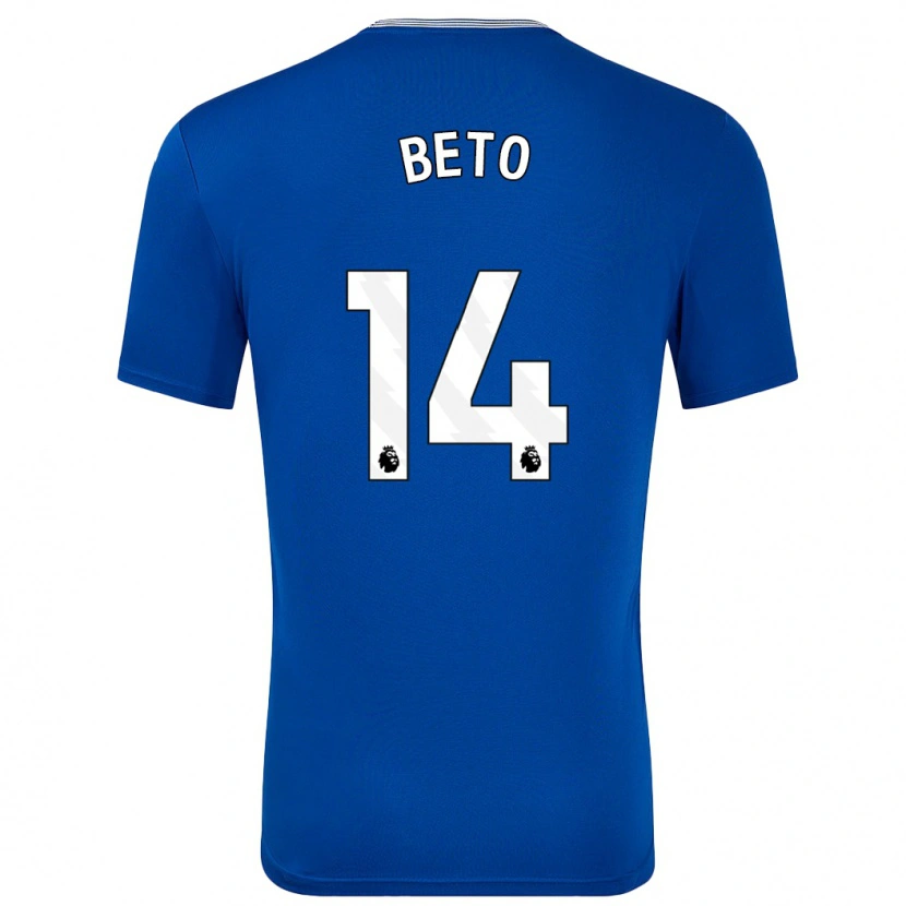 Danxen Enfant Maillot Beto #14 Bleu Avec Tenues Domicile 2024/25 T-Shirt