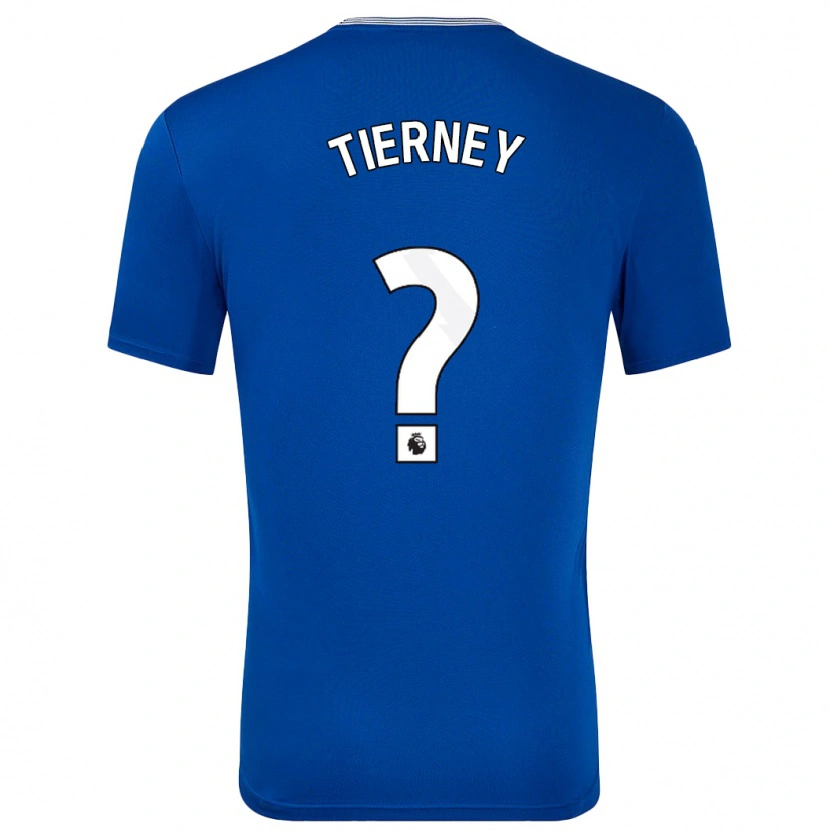 Danxen Enfant Maillot Jack Tierney #0 Bleu Avec Tenues Domicile 2024/25 T-Shirt