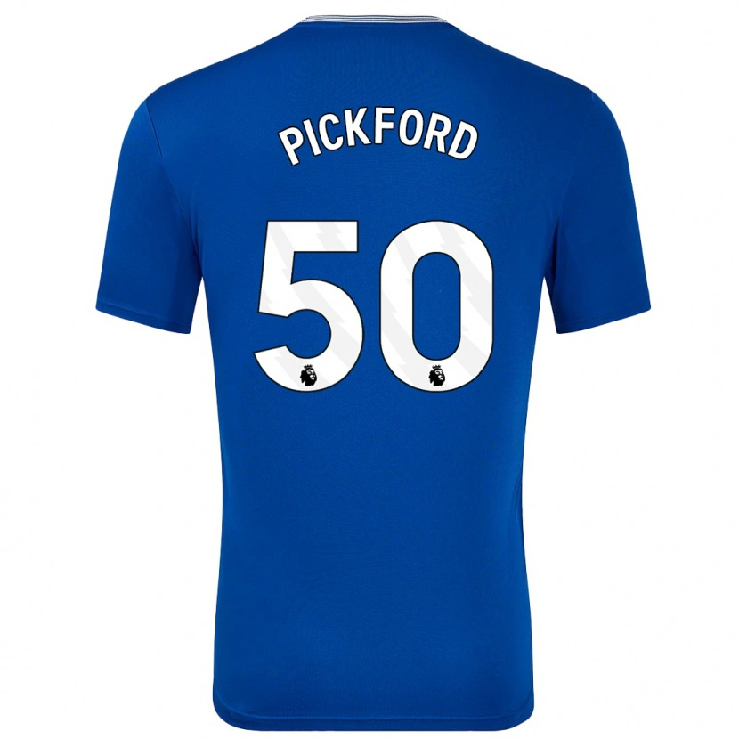 Danxen Enfant Maillot George Pickford #50 Bleu Avec Tenues Domicile 2024/25 T-Shirt