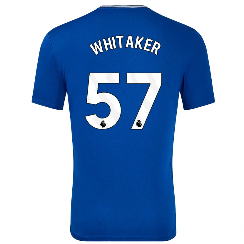 Danxen Enfant Maillot Charlie Whitaker #57 Bleu Avec Tenues Domicile 2024/25 T-Shirt