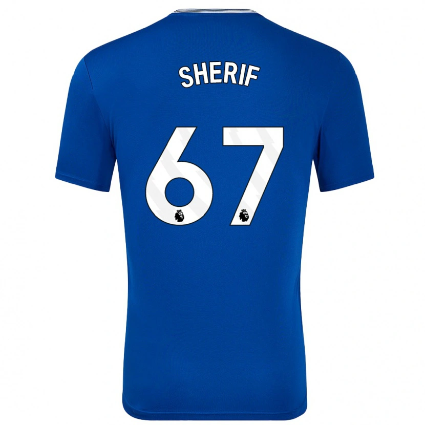 Danxen Enfant Maillot Martin Sherif #67 Bleu Avec Tenues Domicile 2024/25 T-Shirt