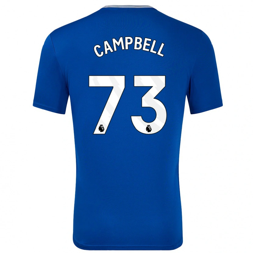 Danxen Enfant Maillot Elijah Campbell #73 Bleu Avec Tenues Domicile 2024/25 T-Shirt