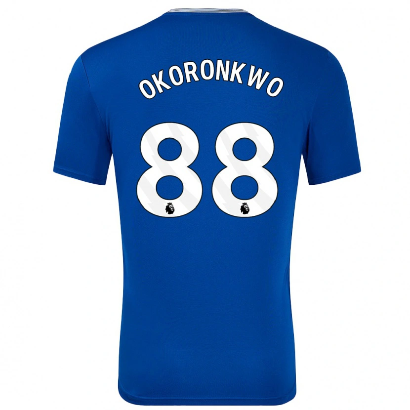 Danxen Enfant Maillot Francis Okoronkwo #88 Bleu Avec Tenues Domicile 2024/25 T-Shirt