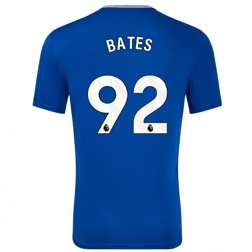 Danxen Enfant Maillot Callum Bates #92 Bleu Avec Tenues Domicile 2024/25 T-Shirt