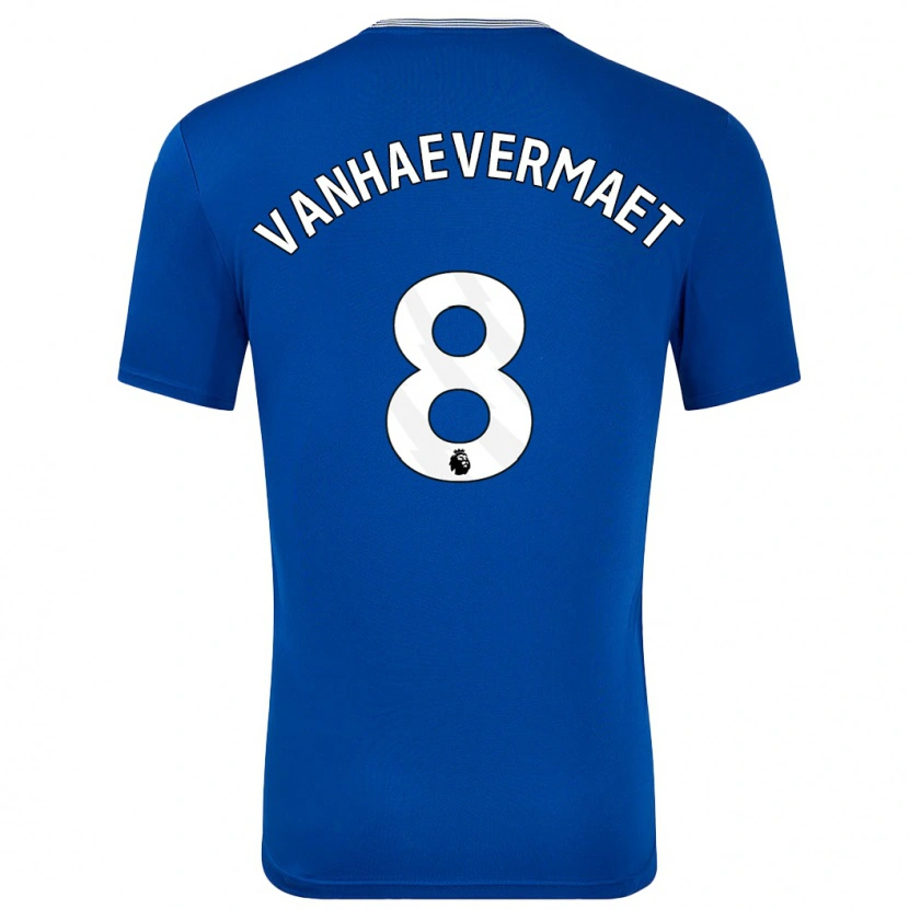 Danxen Enfant Maillot Justine Vanhaevermaet #8 Bleu Avec Tenues Domicile 2024/25 T-Shirt