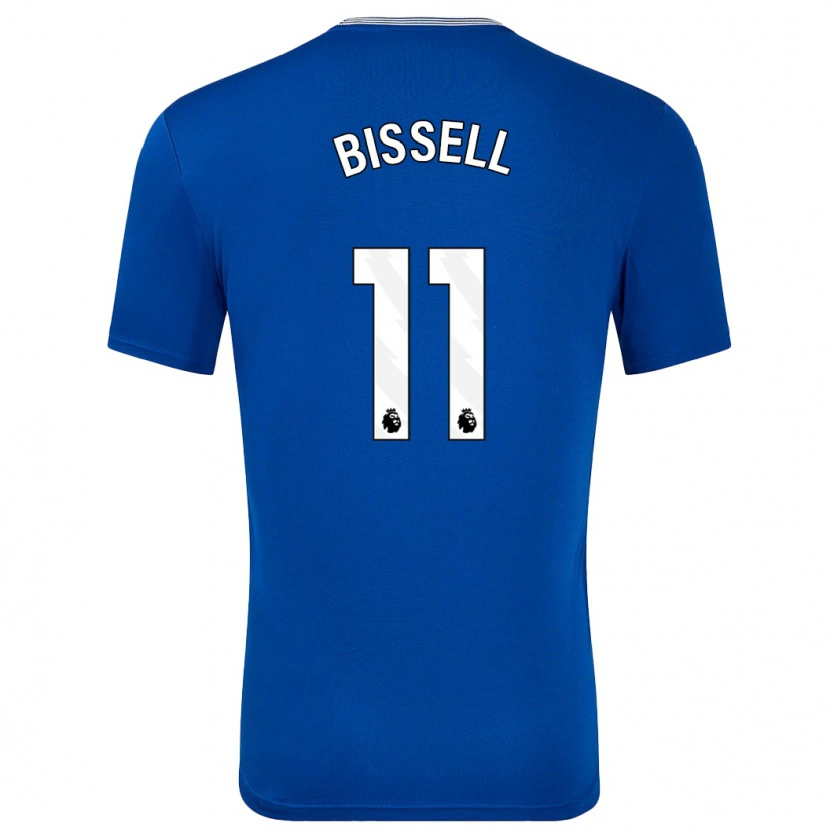 Danxen Enfant Maillot Emma Bissell #11 Bleu Avec Tenues Domicile 2024/25 T-Shirt