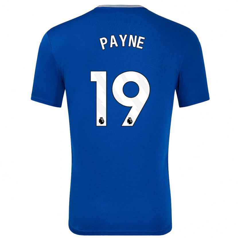 Danxen Enfant Maillot Heather Payne #19 Bleu Avec Tenues Domicile 2024/25 T-Shirt