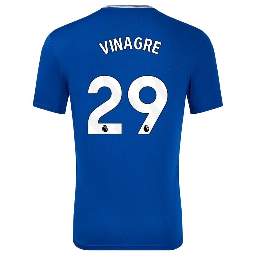 Danxen Enfant Maillot Ruben Vinagre #29 Bleu Avec Tenues Domicile 2024/25 T-Shirt