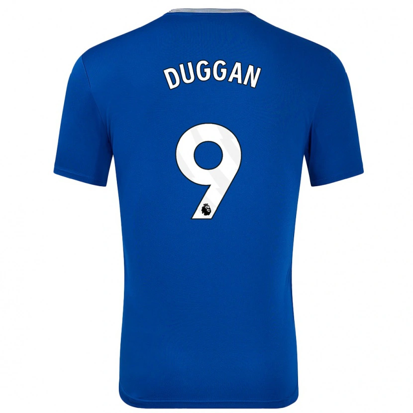 Danxen Enfant Maillot Toni Duggan #9 Bleu Avec Tenues Domicile 2024/25 T-Shirt