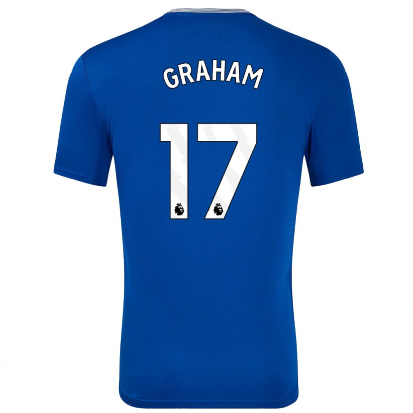 Danxen Enfant Maillot Lucy Graham #17 Bleu Avec Tenues Domicile 2024/25 T-Shirt