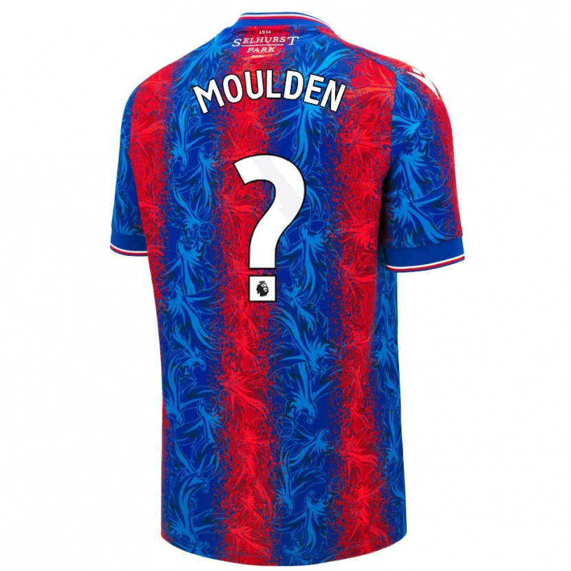 Danxen Enfant Maillot Louie Moulden #0 Rayures Rouges Et Bleues Tenues Domicile 2024/25 T-Shirt