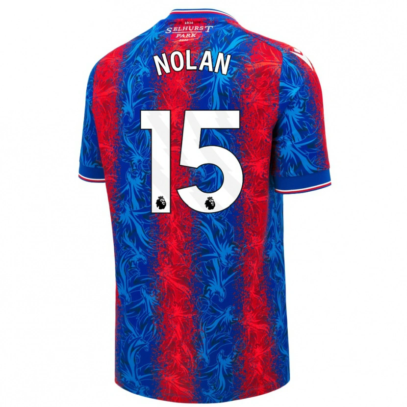 Danxen Enfant Maillot Hayley Nolan #15 Rayures Rouges Et Bleues Tenues Domicile 2024/25 T-Shirt