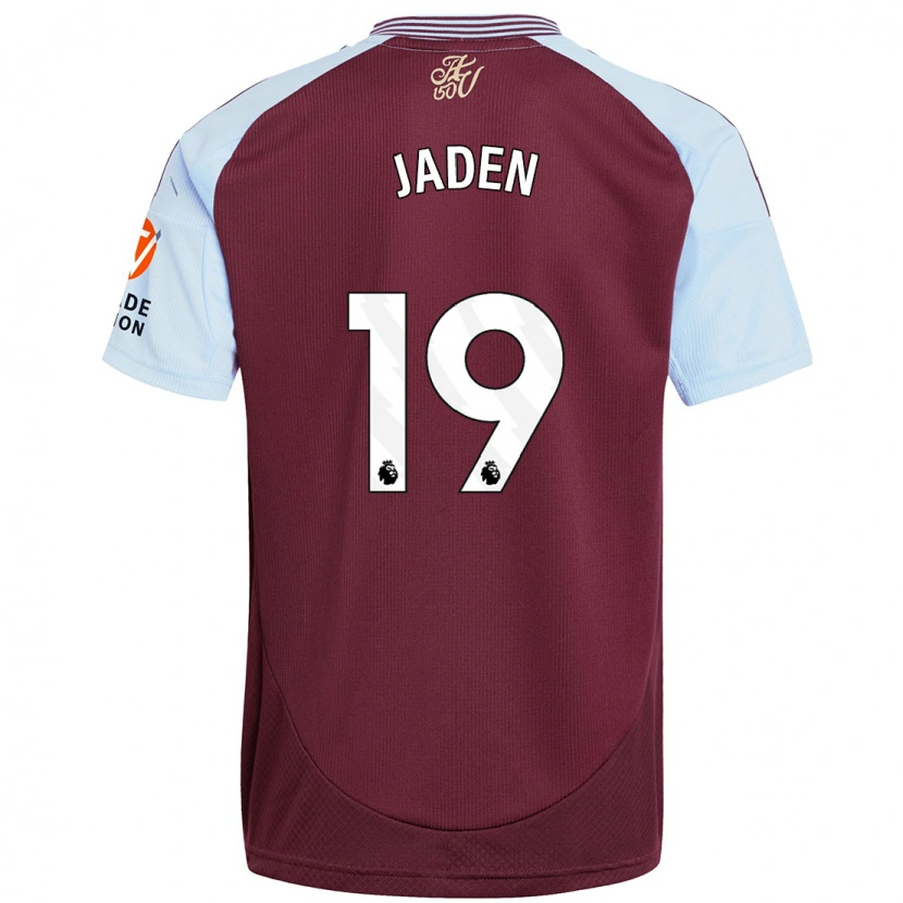 Danxen Enfant Maillot Jaden Philogene #19 Bordeaux Bleu Ciel Tenues Domicile 2024/25 T-Shirt