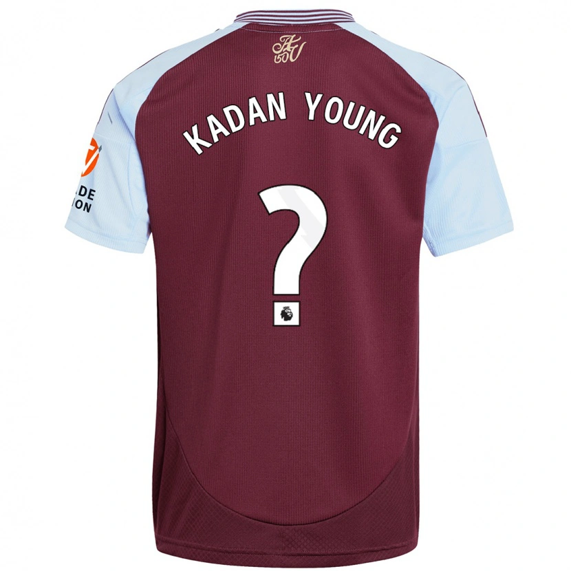 Danxen Enfant Maillot Kadan Young #0 Bordeaux Bleu Ciel Tenues Domicile 2024/25 T-Shirt