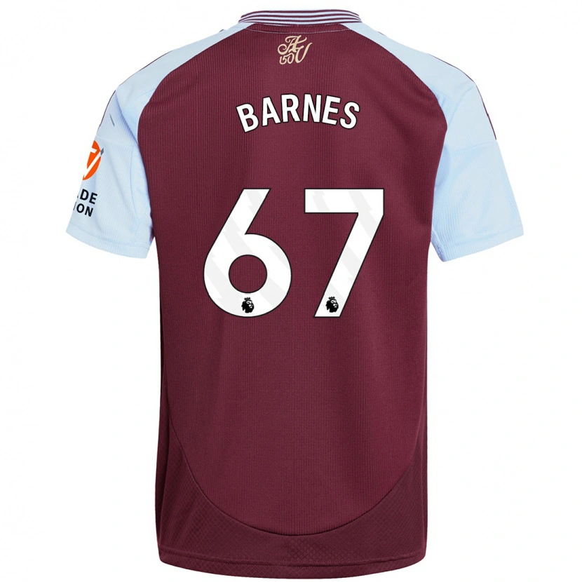 Danxen Enfant Maillot Mikell Barnes #67 Bordeaux Bleu Ciel Tenues Domicile 2024/25 T-Shirt