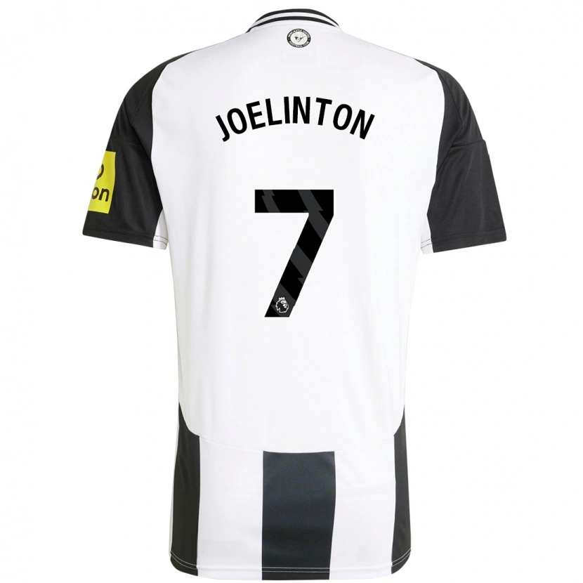 Danxen Enfant Maillot Joelinton #7 Blanc Noir Tenues Domicile 2024/25 T-Shirt