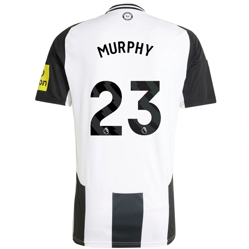 Danxen Enfant Maillot Jacob Murphy #23 Blanc Noir Tenues Domicile 2024/25 T-Shirt