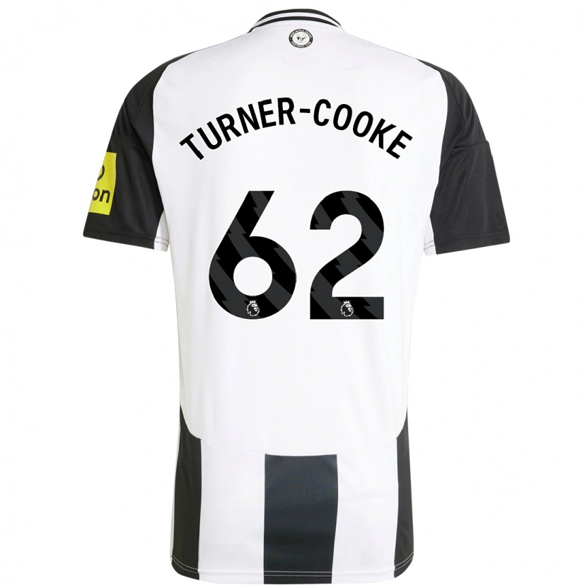 Danxen Enfant Maillot Jay Turner-Cooke #62 Blanc Noir Tenues Domicile 2024/25 T-Shirt