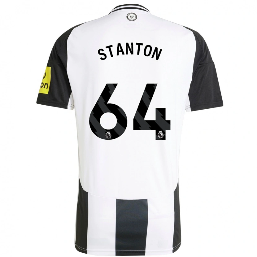 Danxen Enfant Maillot Ellis Stanton #64 Blanc Noir Tenues Domicile 2024/25 T-Shirt