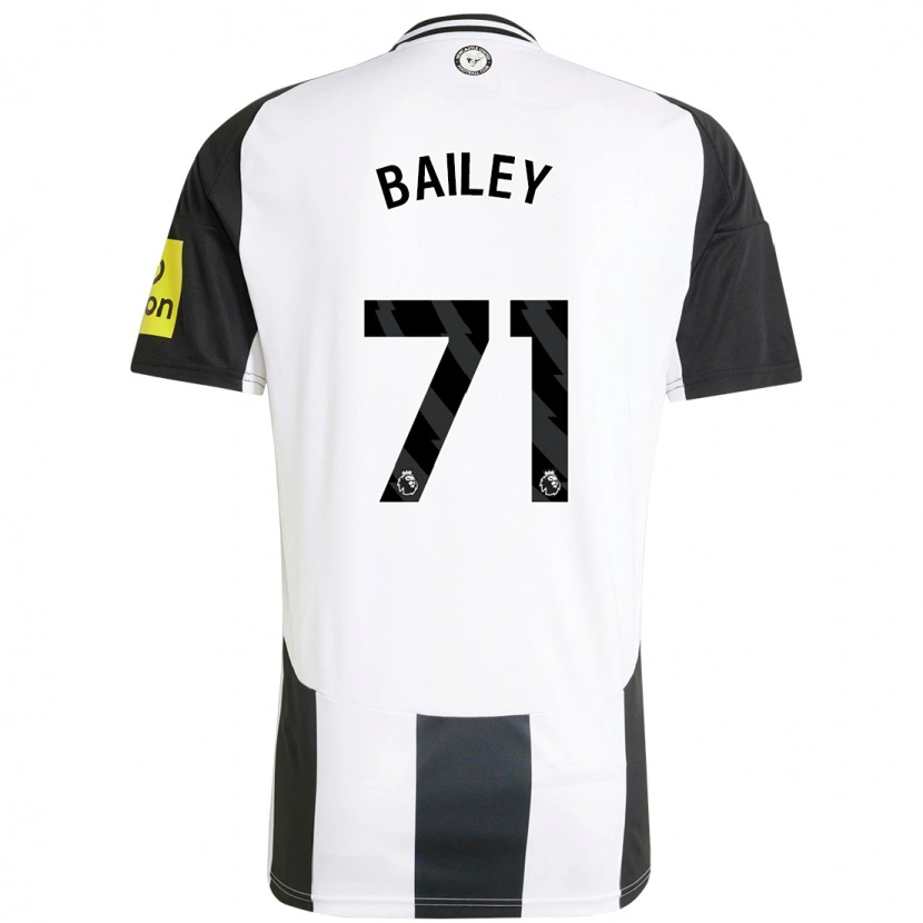 Danxen Enfant Maillot Scott Bailey #71 Blanc Noir Tenues Domicile 2024/25 T-Shirt