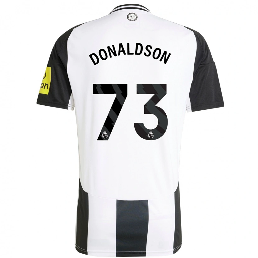 Danxen Enfant Maillot Josh Donaldson #73 Blanc Noir Tenues Domicile 2024/25 T-Shirt