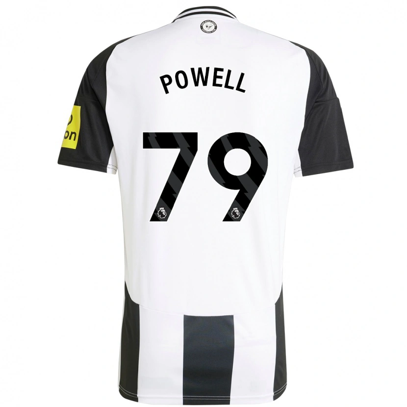 Danxen Enfant Maillot Rory Powell #79 Blanc Noir Tenues Domicile 2024/25 T-Shirt