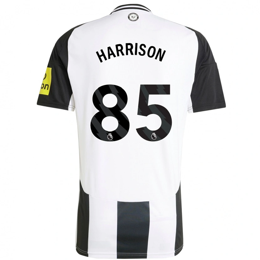 Danxen Enfant Maillot Adam Harrison #85 Blanc Noir Tenues Domicile 2024/25 T-Shirt