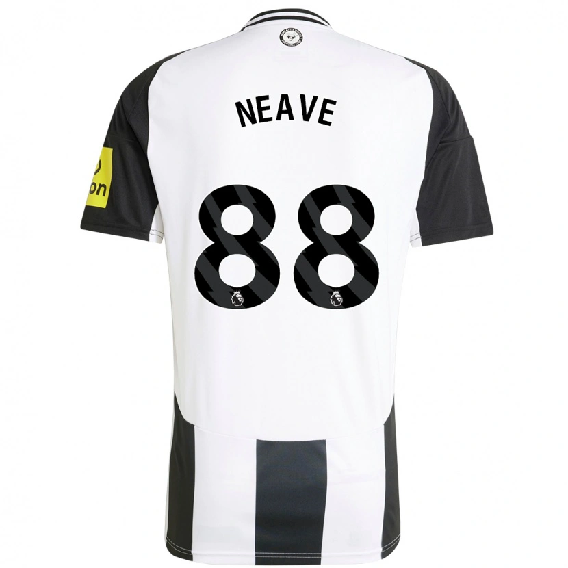 Danxen Enfant Maillot Sean Neave #88 Blanc Noir Tenues Domicile 2024/25 T-Shirt