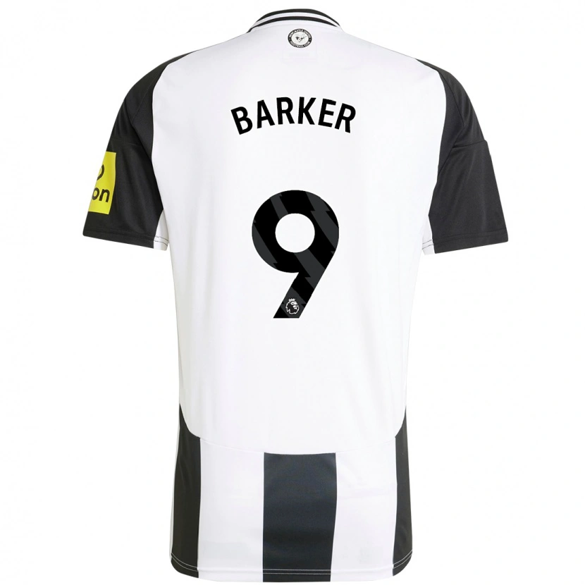 Danxen Enfant Maillot Katie Barker #9 Blanc Noir Tenues Domicile 2024/25 T-Shirt