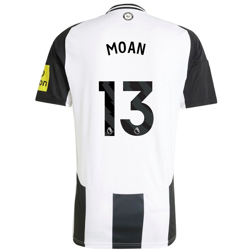 Danxen Enfant Maillot Claudia Moan #13 Blanc Noir Tenues Domicile 2024/25 T-Shirt