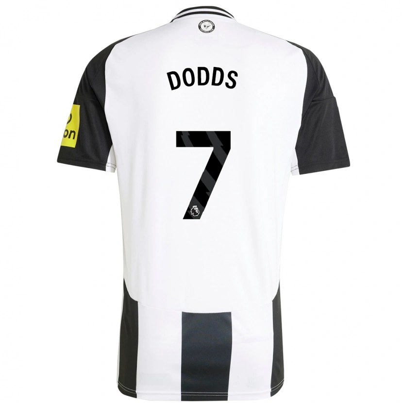 Danxen Enfant Maillot Tyler Dodds #7 Blanc Noir Tenues Domicile 2024/25 T-Shirt