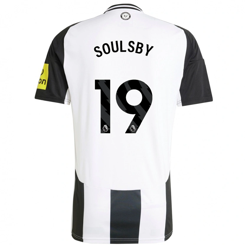 Danxen Enfant Maillot Anna Soulsby #19 Blanc Noir Tenues Domicile 2024/25 T-Shirt