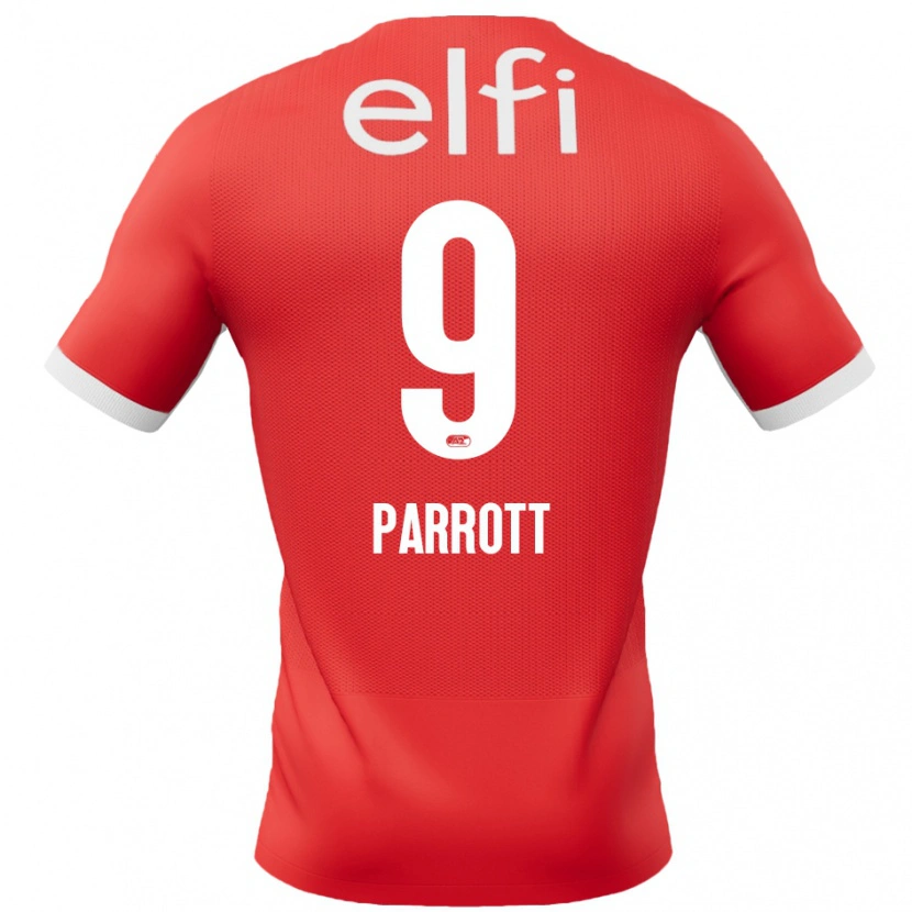 Danxen Enfant Maillot Troy Parrott #9 Rouge Blanc Tenues Domicile 2024/25 T-Shirt