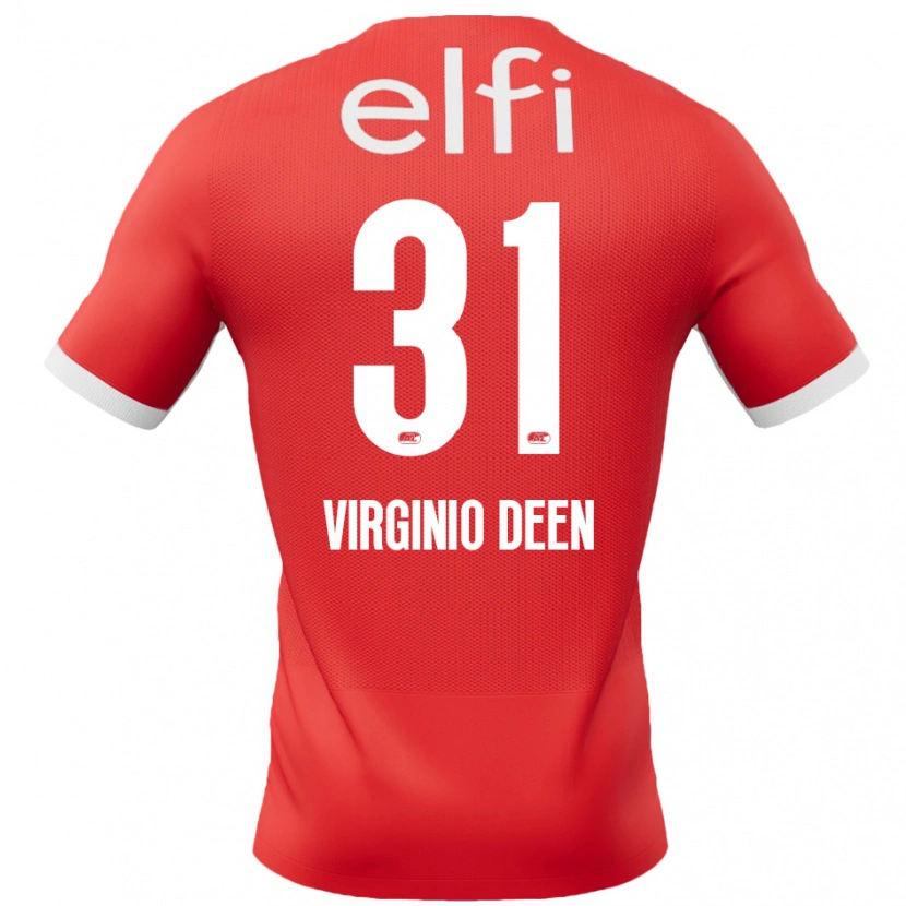 Danxen Enfant Maillot Daniël Virginio Deen #31 Rouge Blanc Tenues Domicile 2024/25 T-Shirt